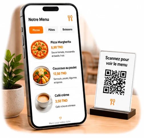 Menu QR instantané